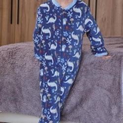 Pelele-manta dinos azul - Imagen 1