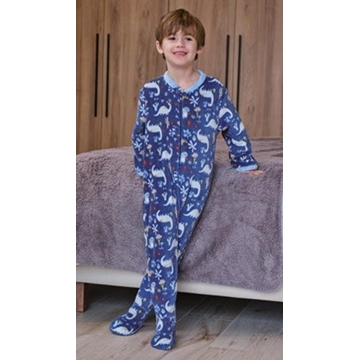 Pelele-manta dinos azul - Imagen 1