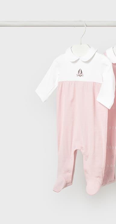 Pelele rosa baby - Imagen 1