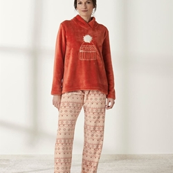 Pijama coralina naranja - Imagen 1