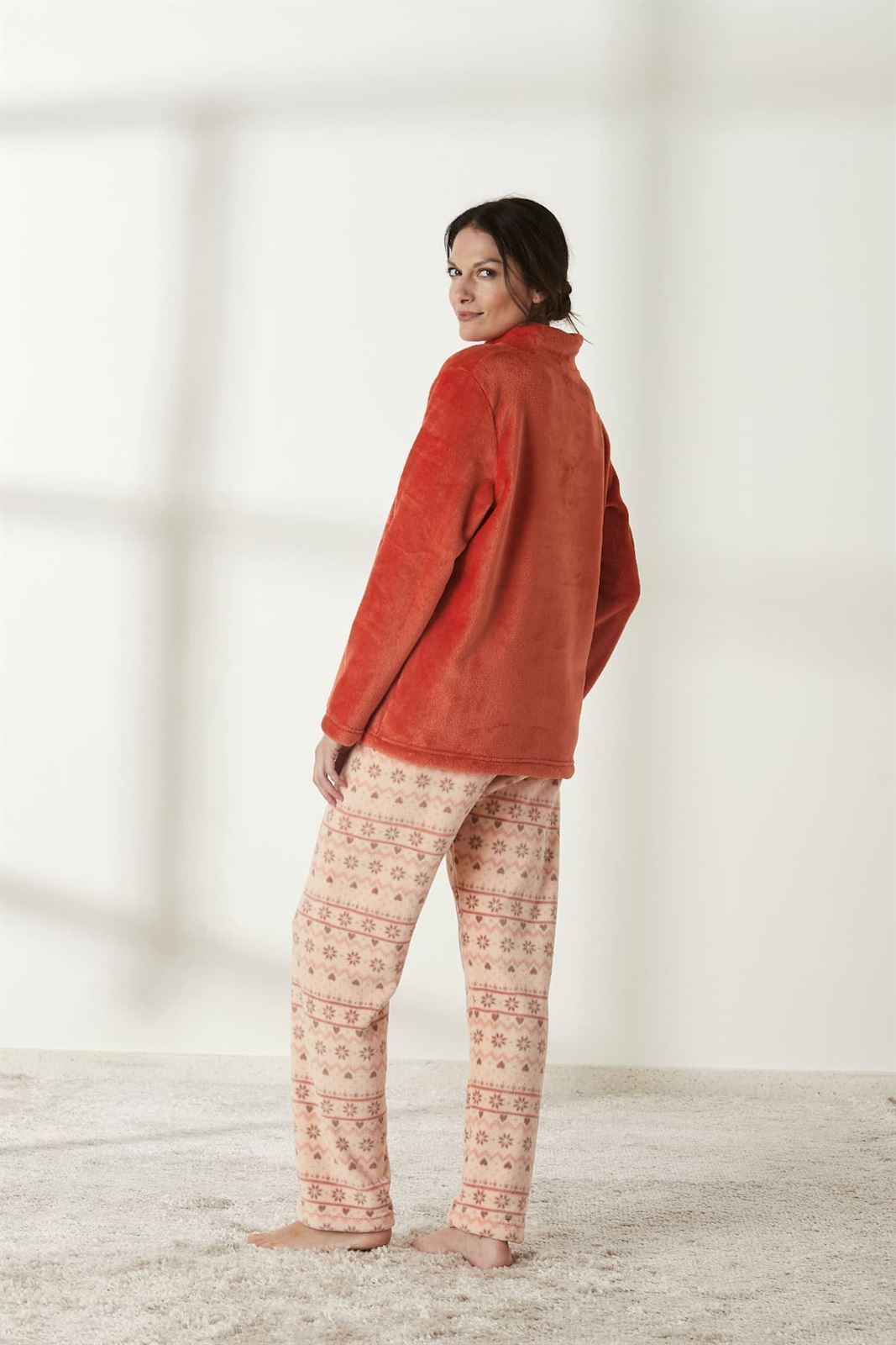 Pijama coralina naranja - Imagen 2