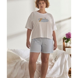 Pijama corto azul - Imagen 1