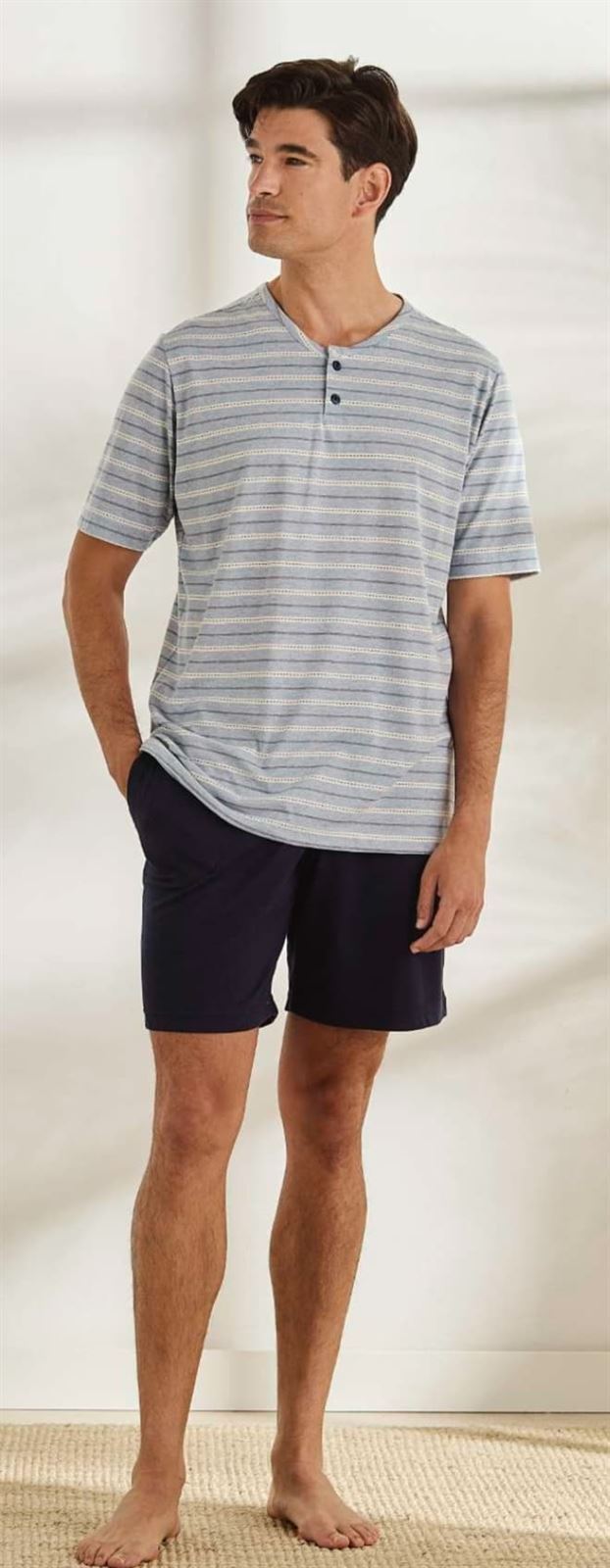 Pijama corto azul - Imagen 1