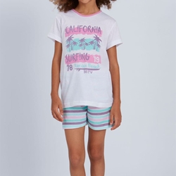 Pijama corto rayas - Imagen 1