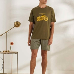 Pijama corto verde - Imagen 1