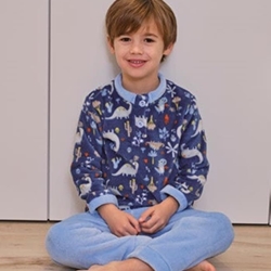 Pijama dinos azul - Imagen 1