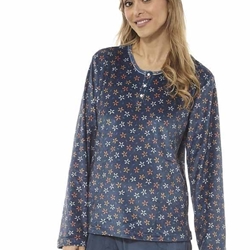 Pijama estampado azul - Imagen 1