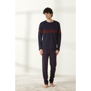 Pijama marino-grana - Imagen 1