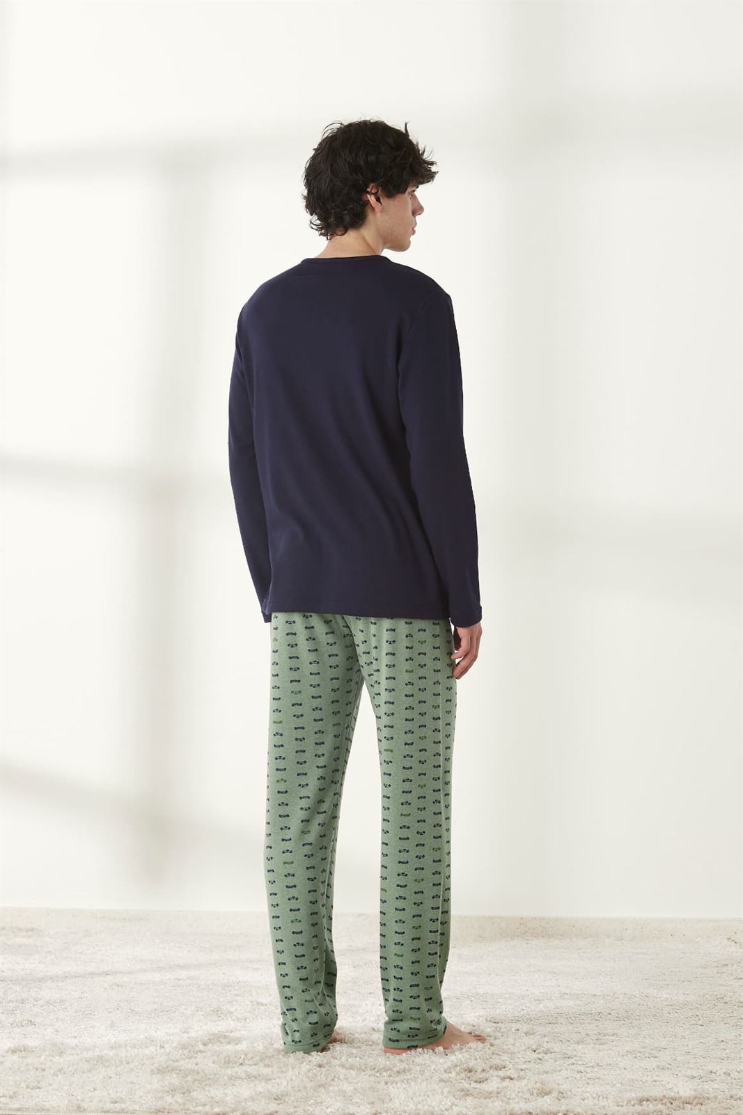 Pijama marino-verde - Imagen 2