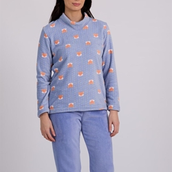 Pijama polar azul - Imagen 1