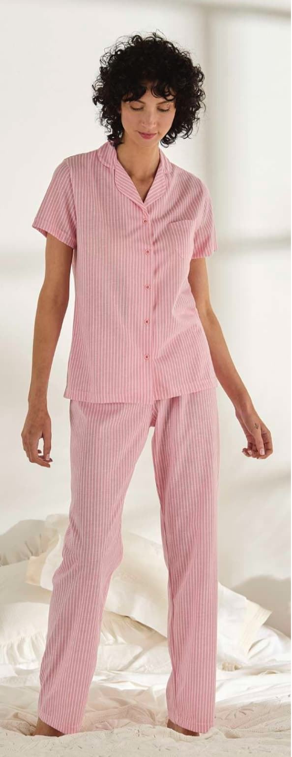 Pijama rosa botones - Imagen 1