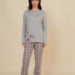 Pijama único gris - Imagen 1