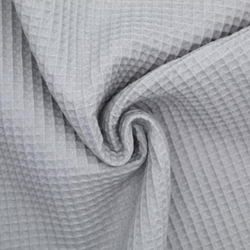 Piqué Waffle algodón 100% gris - Imagen 1