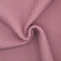 Piqué Waffle algodón 100% old rose - Imagen 1