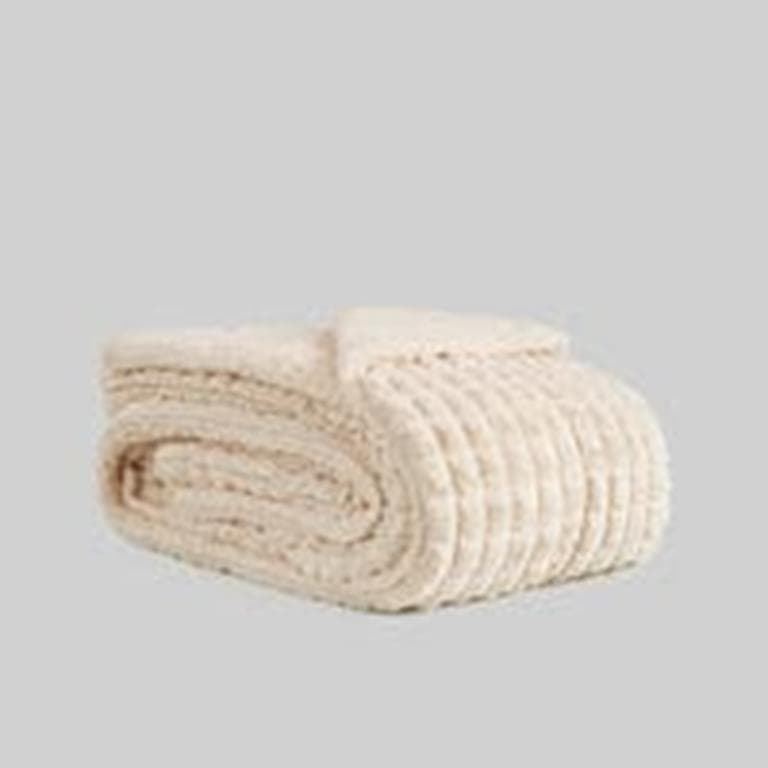 Plaid AMBER crema - Imagen 1