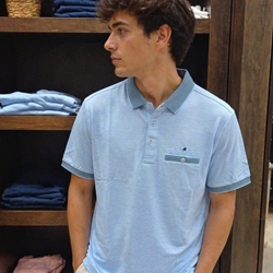 Polo azul - Imagen 1