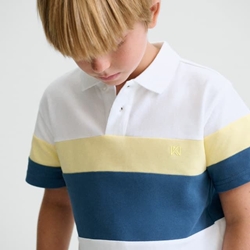 Polo blanco-lemon - Imagen 1