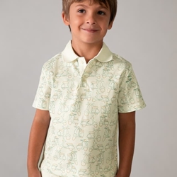 Polo estampado alga - Imagen 1