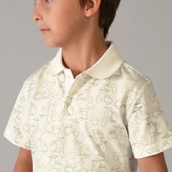 Polo estampado alga - Imagen 2