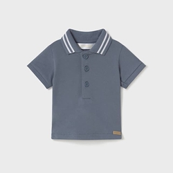 Polo manga corta azul - Imagen 1