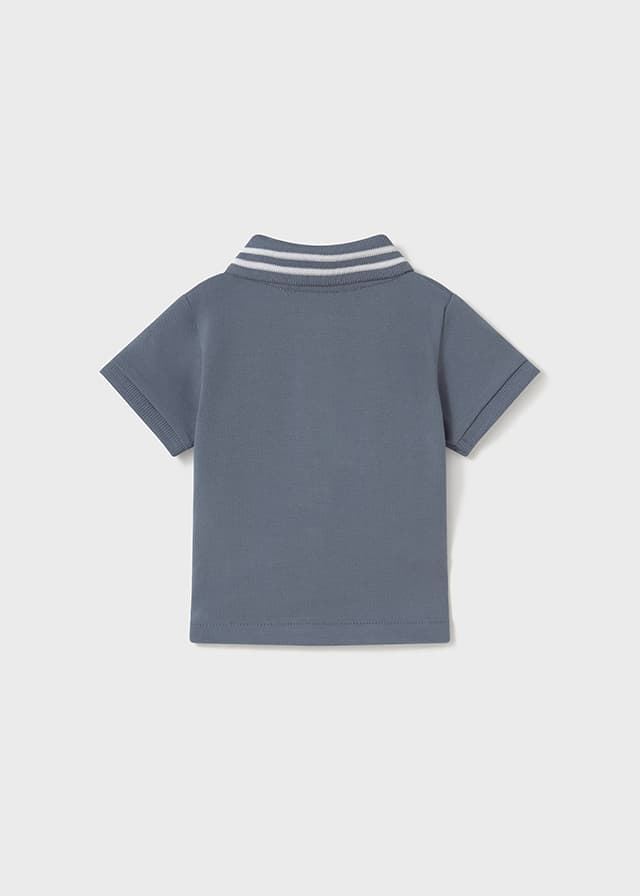 Polo manga corta azul - Imagen 2