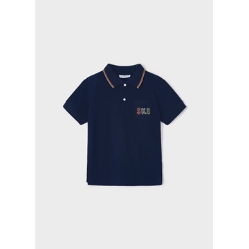 Polo manga corta marino - Imagen 1