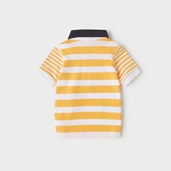 Polo manga corta rayas mandarina - Imagen 2