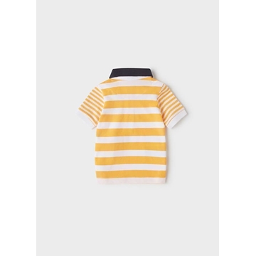 Polo manga corta rayas mandarina - Imagen 2