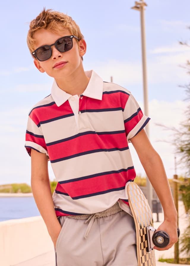 Polo manga corta tomate - Imagen 1