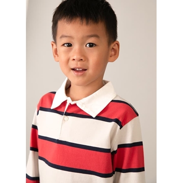 Polo rayas tomate - Imagen 2