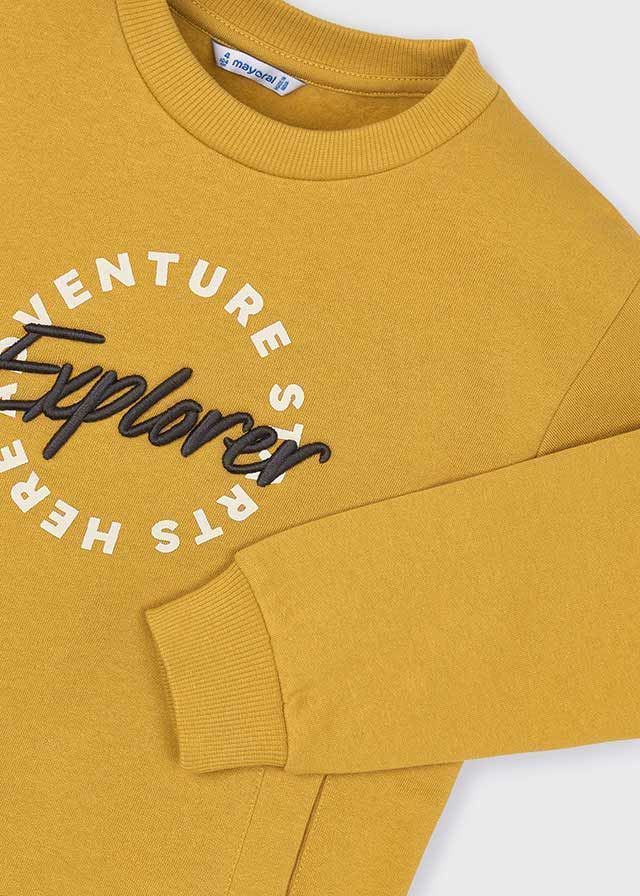 Pullover bordado mostaza - Imagen 6