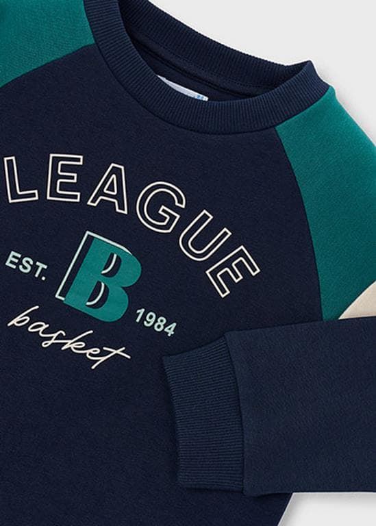 Pullover combinado "league" azul - Imagen 4