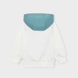 Pullover combinado nata-alga - Imagen 2