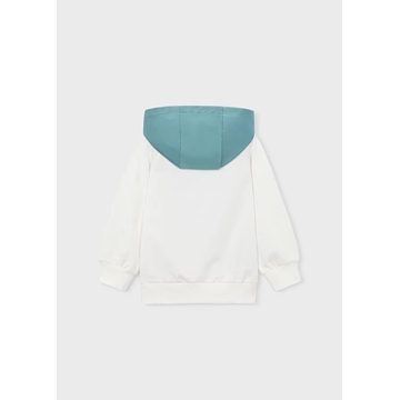 Pullover combinado nata-alga - Imagen 2