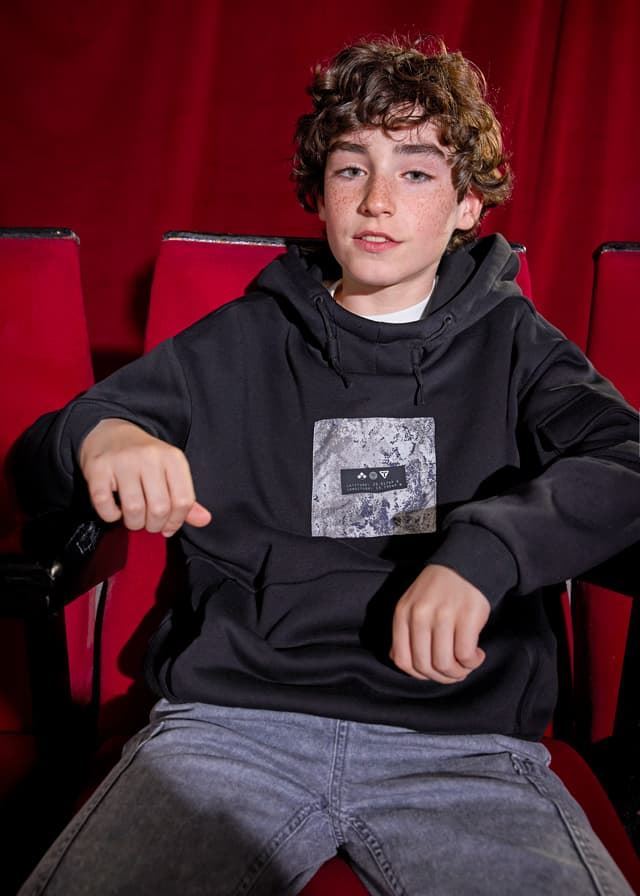 Pullóver contraste negro - Imagen 1