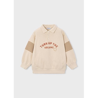 Pullover cuello polo piedra - Imagen 2