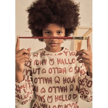 Pullover estampado piedra - Imagen 1