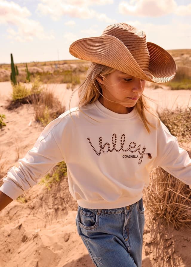 Pullover felpa hueso - Imagen 1