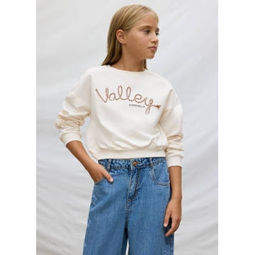 Pullover felpa hueso - Imagen 2