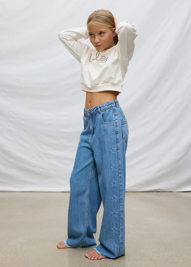 Pullover felpa hueso - Imagen 3