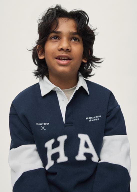 Pullover polo azul - Imagen 1