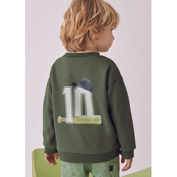 Pullover print espalda oliva - Imagen 2