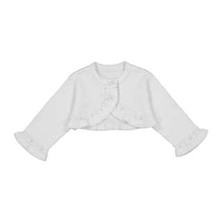 Rebeca tricot básica blanca - Imagen 1