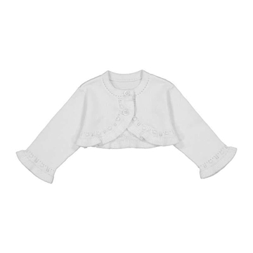 Rebeca tricot básica blanca - Imagen 1