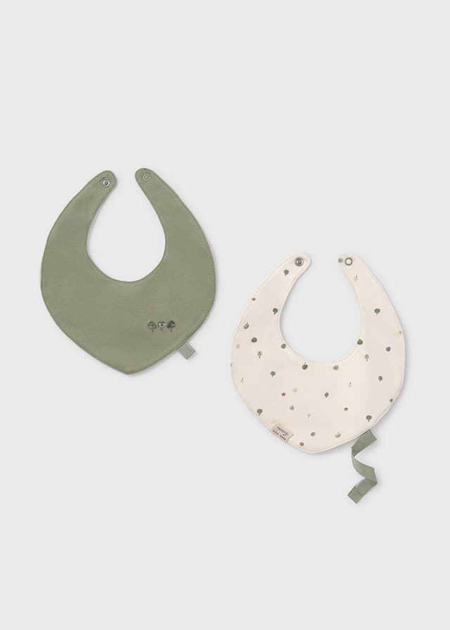 Set 2 baberos salvia - Imagen 1