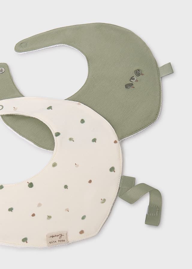 Set 2 baberos salvia - Imagen 2