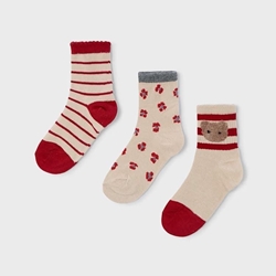 Set 3 calcetines cereza - Imagen 1