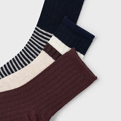 Set 3 calcetines ciruela - Imagen 2