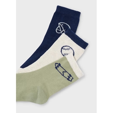 Set 3 calcetines dinos pistacho - Imagen 2