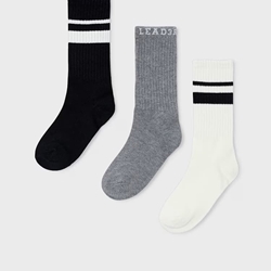 Set 3 calcetines largos negro - Imagen 1